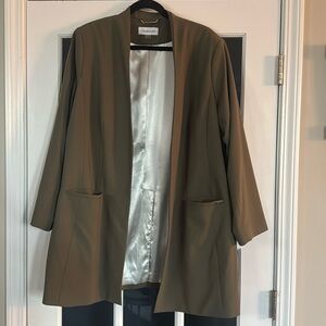 Calvin Klein size 18 green suit jacket